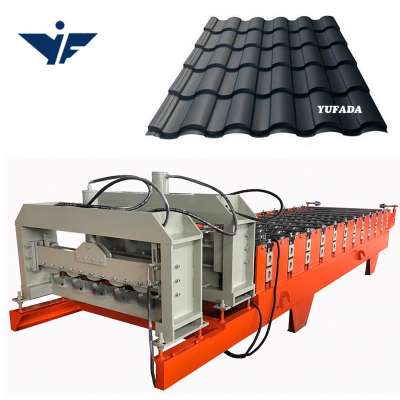 Ukraine used Step Roof Panel Metal Steel Colored Step Glazed Roof Tile Making Machine