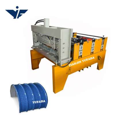 Automatic horizontal hydraulic crimping curved roll forming machine