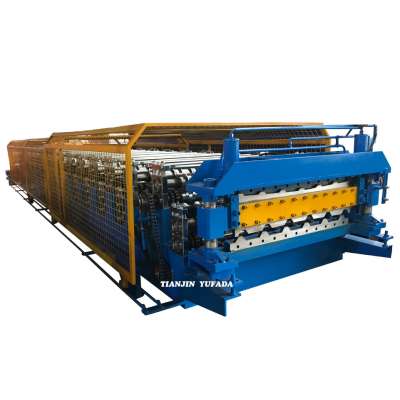 C18 and C35 double Layer Roof Wall Sheet Roll Forming Machine to Poland