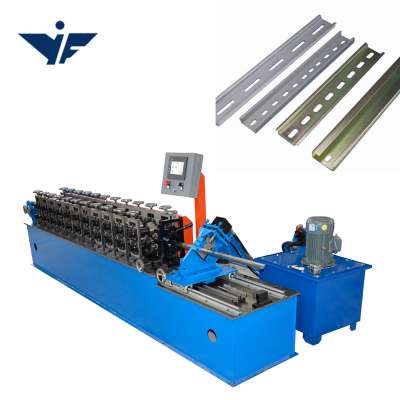 Din rail roll forming machine Omega profile stud maker