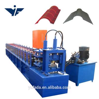 Aluminum metal roofing ridge cap roll forming machine