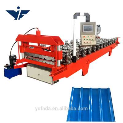 YUFA 2020 840 galvanized corrugated roofing sheet making machine manual roof tile zinc making machine