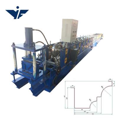 metal roofing water gutter making machine